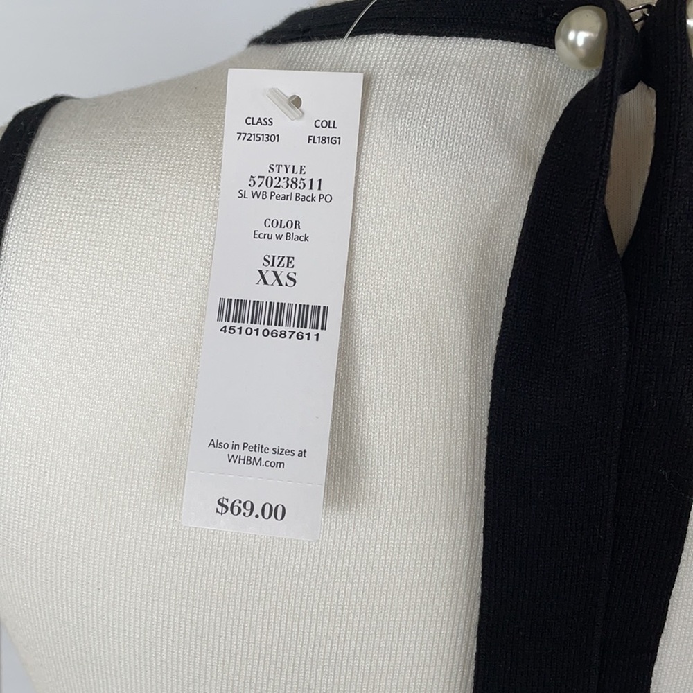 NWT WHBM Tie Back Sweater Tank XX Small - Picture 13 of 16